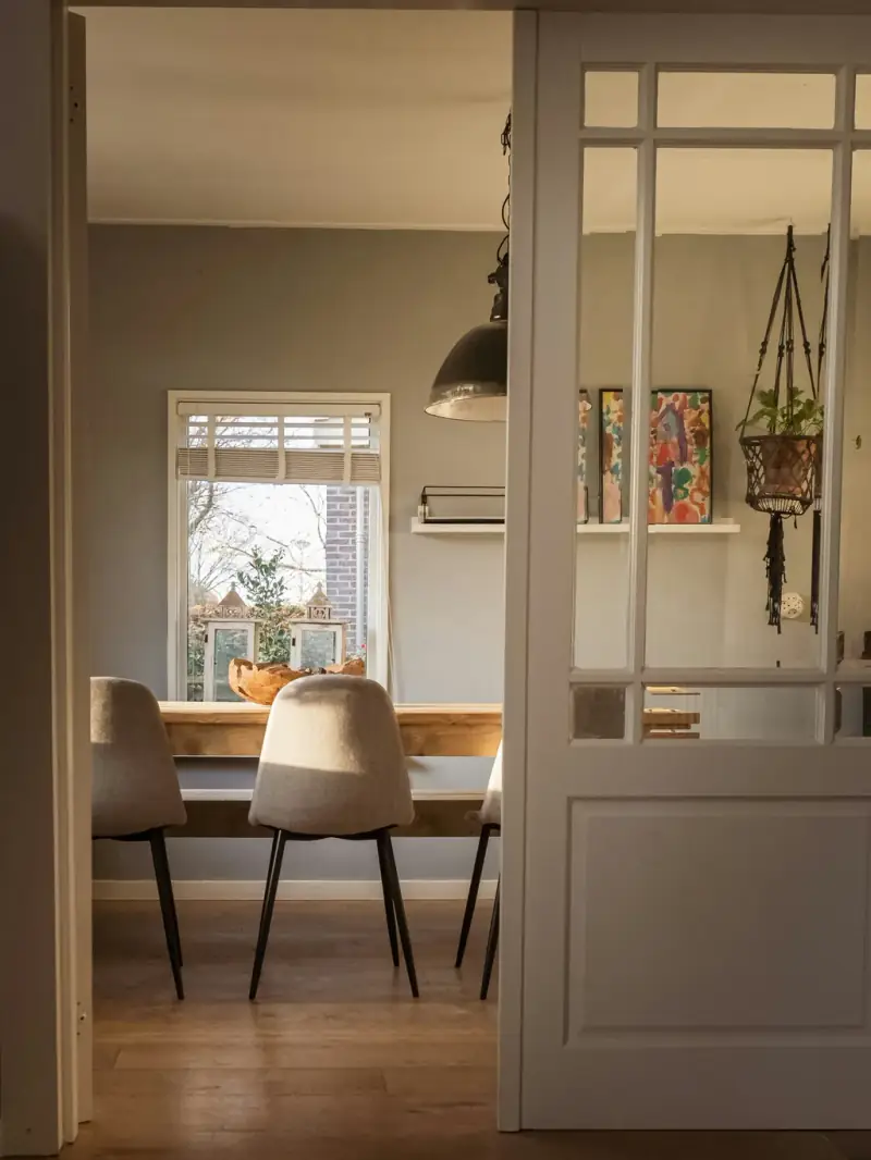 Modern dining room interior of a new Australian family home